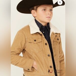 NOWT Wrangler Kids Corduroy Jacket with Sherpa